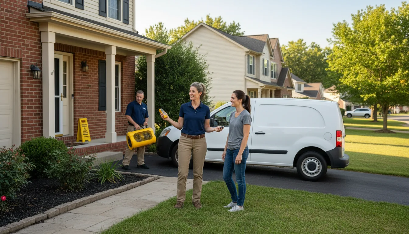 Water restoration image for Dehumidification And Cleanup Services in Nettie, WV